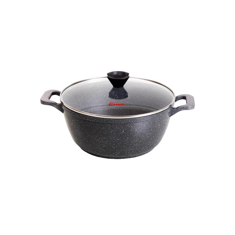 قابلمه کاندید سایز 28 گرانیت مدل پروانه خاکستری