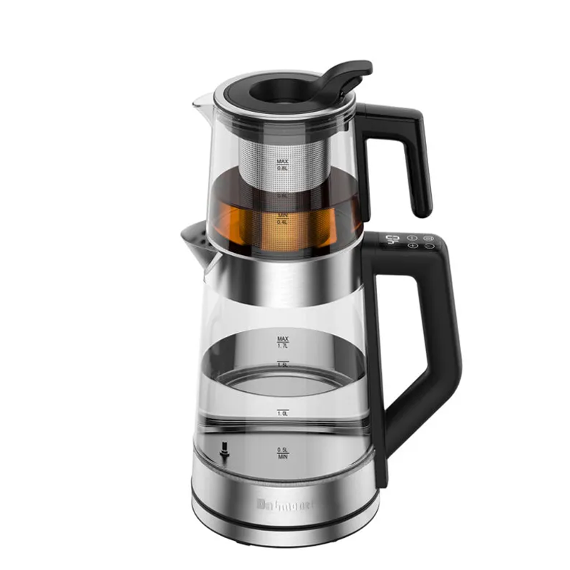چای ساز دلمونتی مدل DL450 استیل مشکی