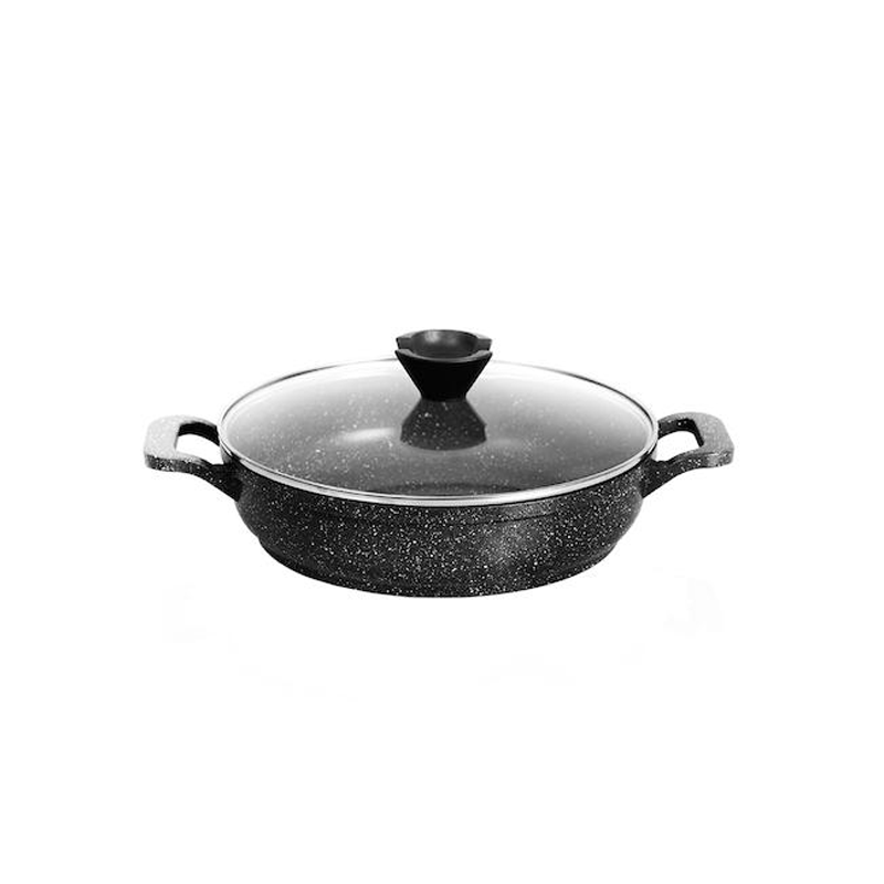 تابه دو دسته کاندید سایز 24 گرانیت مدل پروانه مشکی